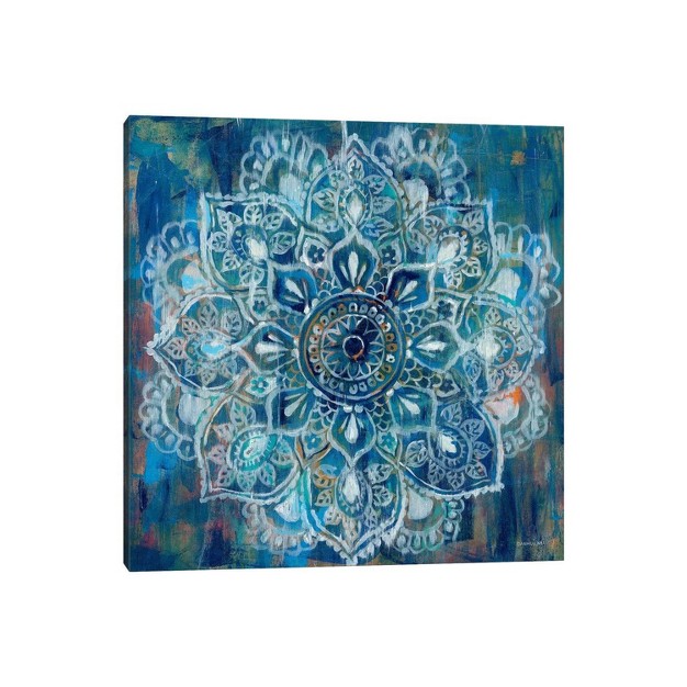 Mandala In Blue Ii By Danhui Nai Unframed Wall Canvas Icanvas