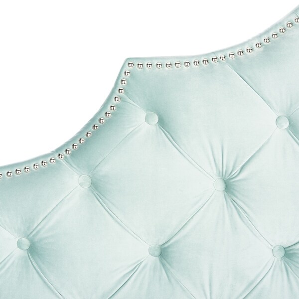 SAFAVIEH Arebelle Tufted Nailhead Trim Headboard - - 34089599