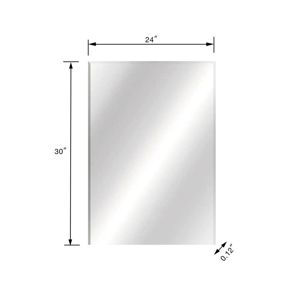 Glacier Bay 24 in. x 36 in. Classic Rectangle Frameless Vanity Mirror GB 24X36-B