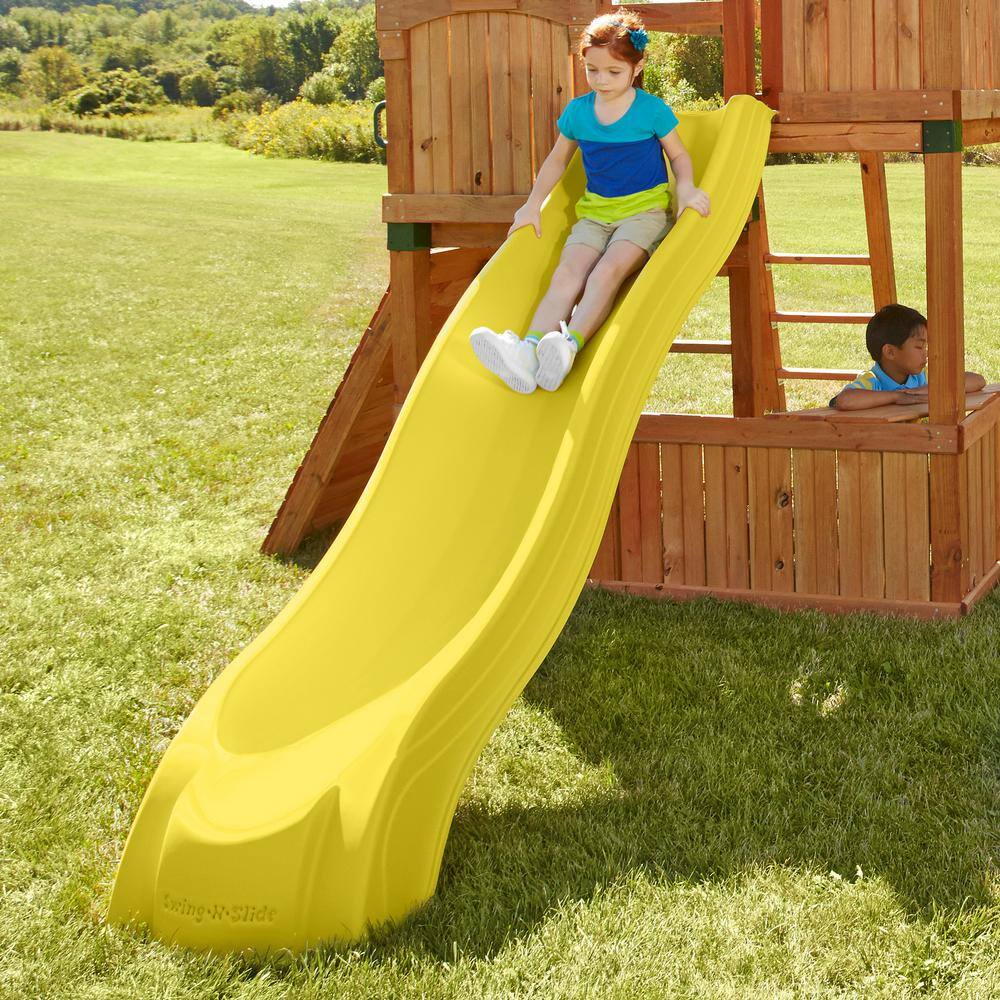 Swing-N-Slide Playsets Yellow Alpine Wave Slide NE 4720-1Y