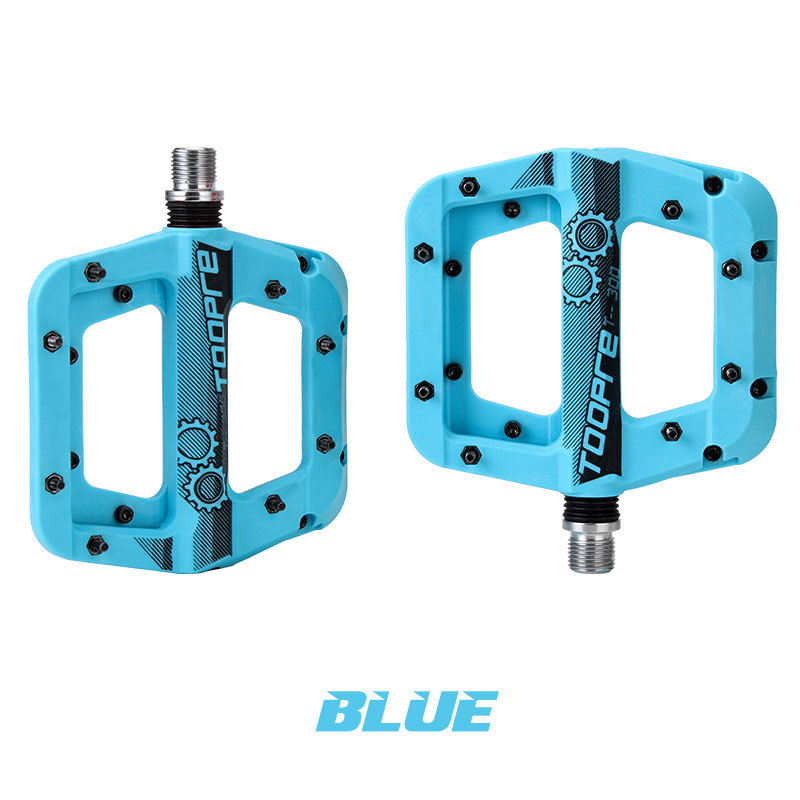 Mountain Bike Pedal Nylon Fiber Cycling Sealed Bearing Large surface Pedals Non Slip 9/16 Inch MTB Bicycle Platform Flat Pedals