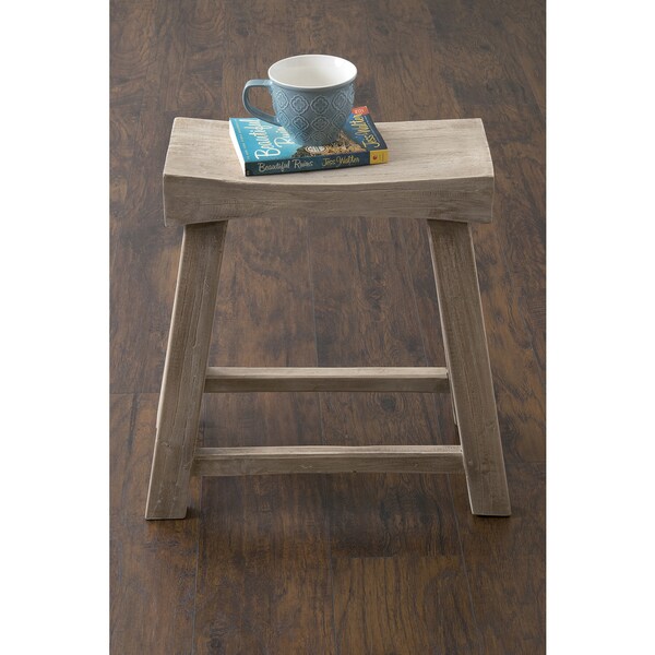 East At Main's Bennett Brown Rubberwood Stool