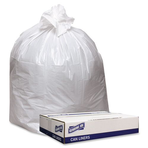 Genuine Joe Extra Heavyduty White Trash Can Liners  GJO4046W