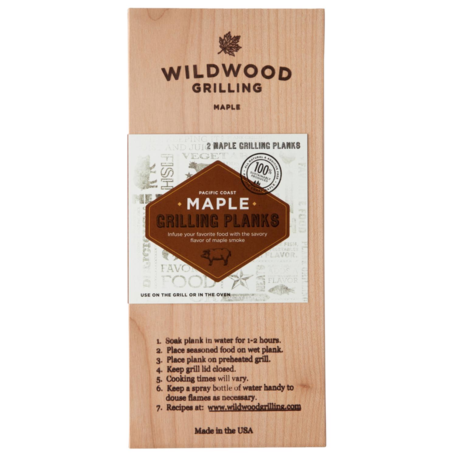 Wildwood Grilling Natural Wood Grilling Plank 11 in. L X 5 in. W 2 pk