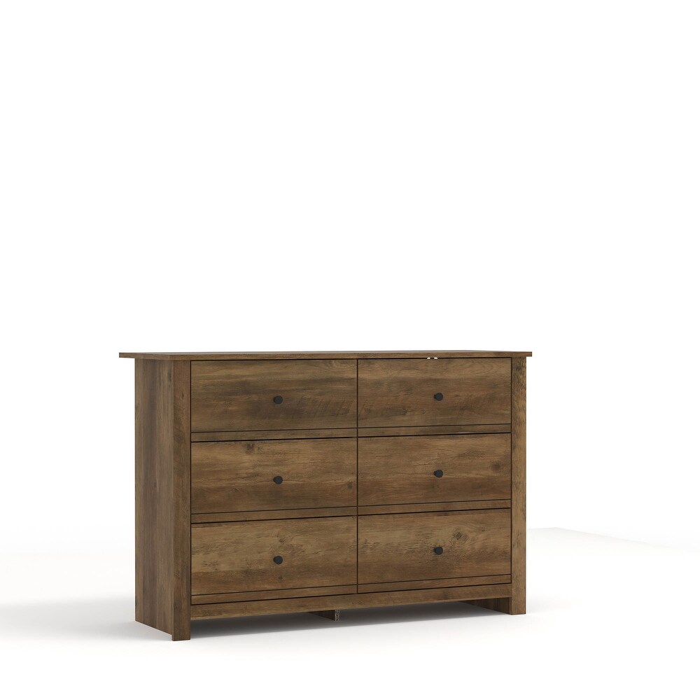 GALANO Genoa 6 Drawer Dresser 31.5 in. x 46.5 in. x 16.5 in.