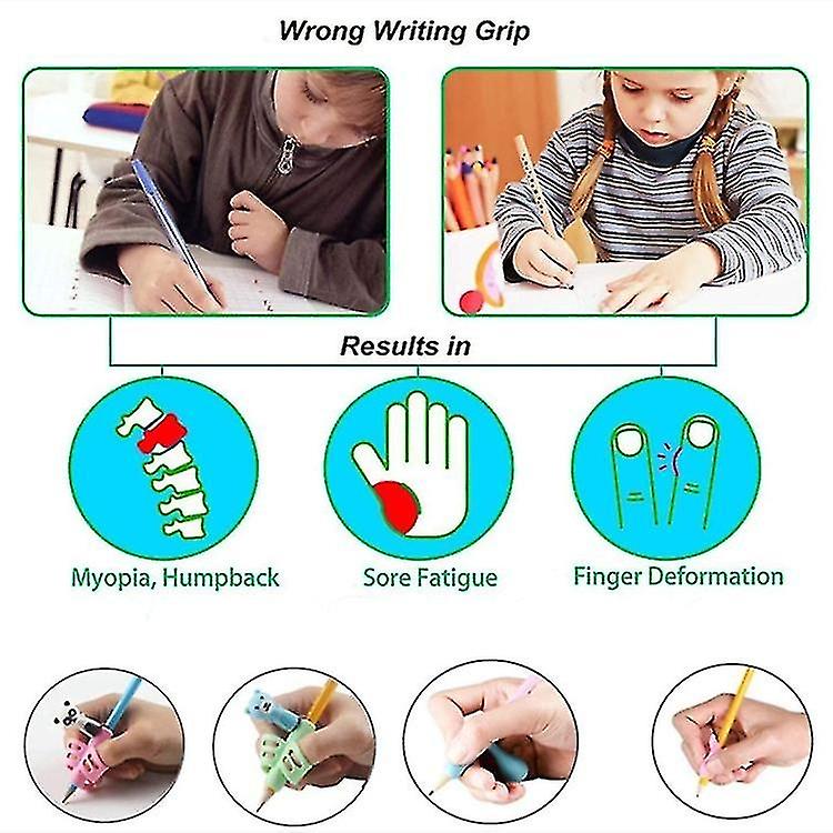 16pcs Pencil Grips Writing Aid Writing Aid Grip Universal Pen Holder Grip Child With Box