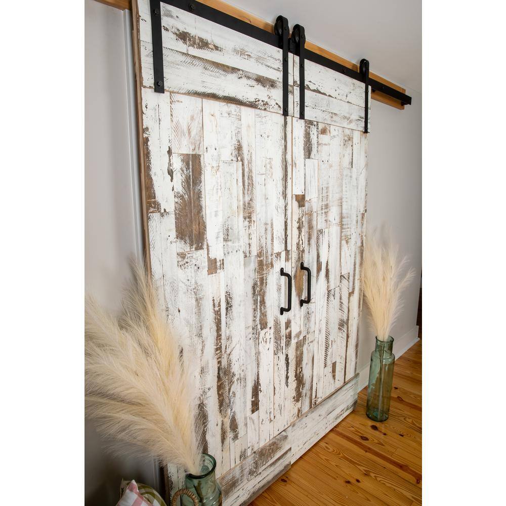 BARNLINE 516 in. x 3 in. x Varying Length Whitewashed Barn Wood Planks (10 sq. ft.) 510697