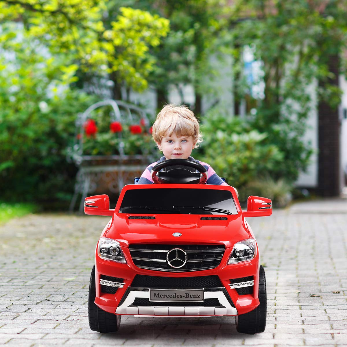 Costzon Ride On Car, Licensed Mercedes Benz ML350 6V Electric 2WD Battery Powered Kids Vehicle