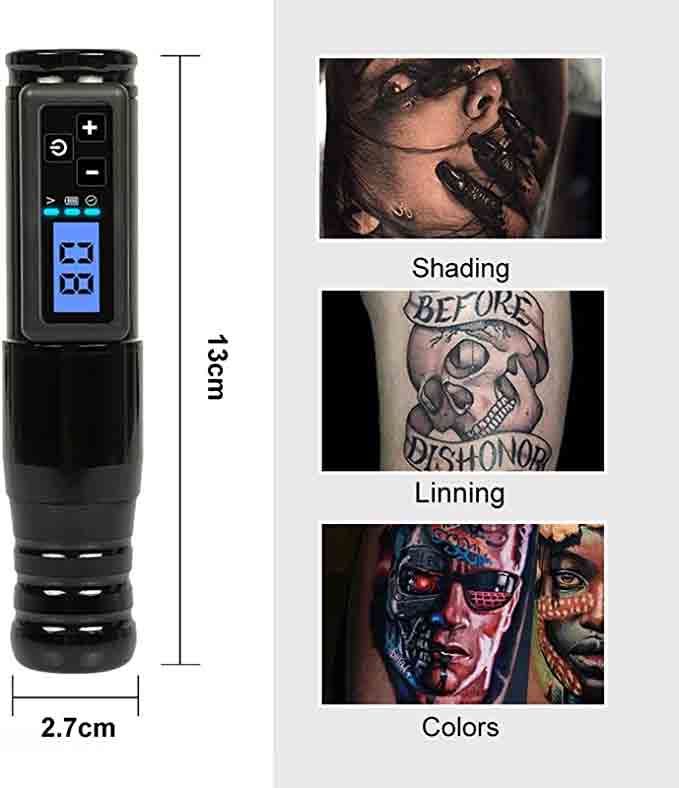 Bluerocket Wireless Rotary Tattoo Pen Cordless Gift Boxed