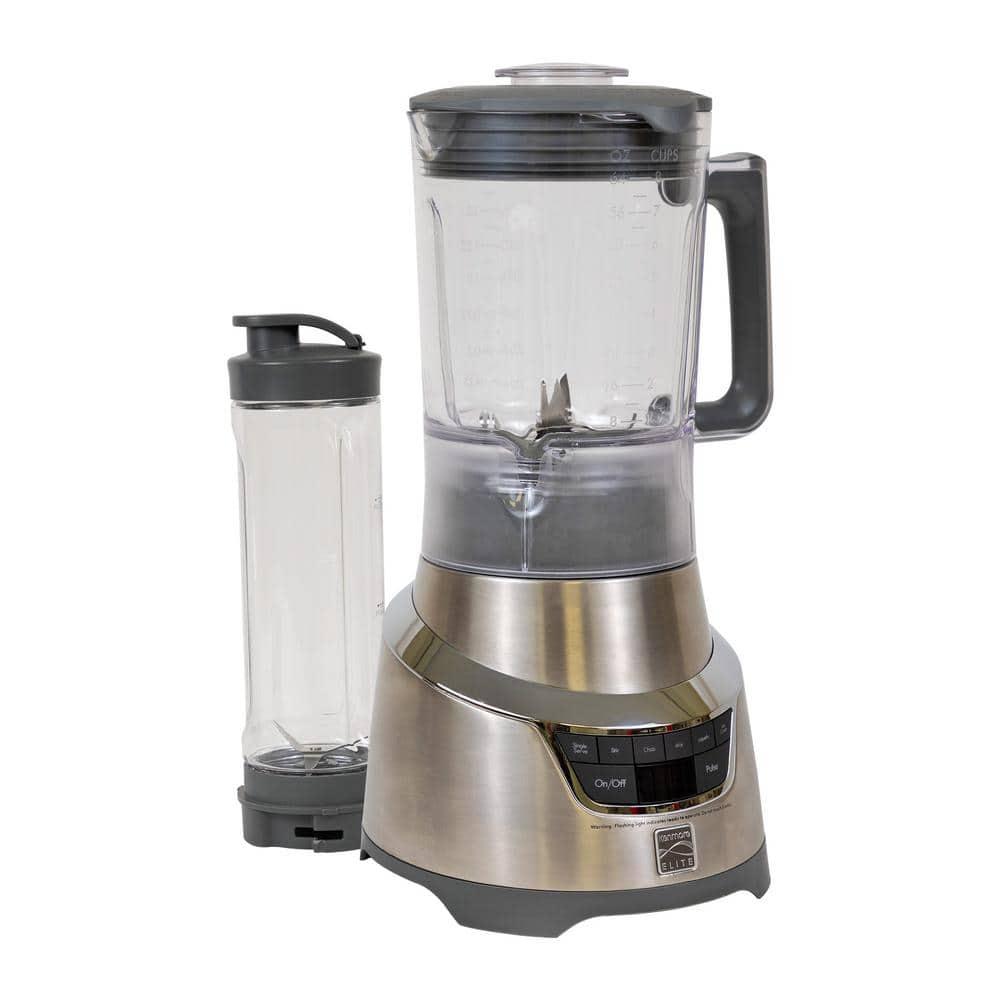 KENMORE Elite 64 oz 5Speed Stainless Steel Blender with 20 oz SingleServe Blending Cup