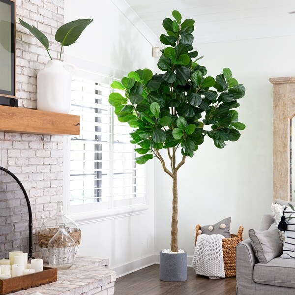 10' Artificial Fiddle Leaf Fig Tree