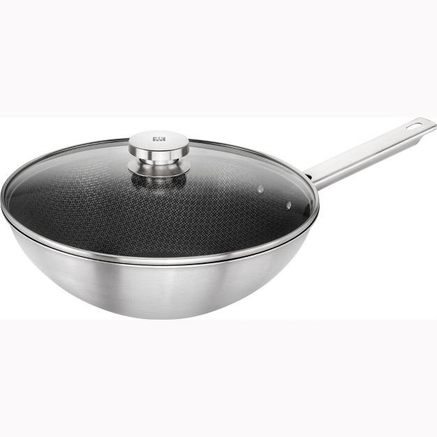 Zwilling Joy Plus 12 inch Stainless Steel Nonstick Wok With Lid