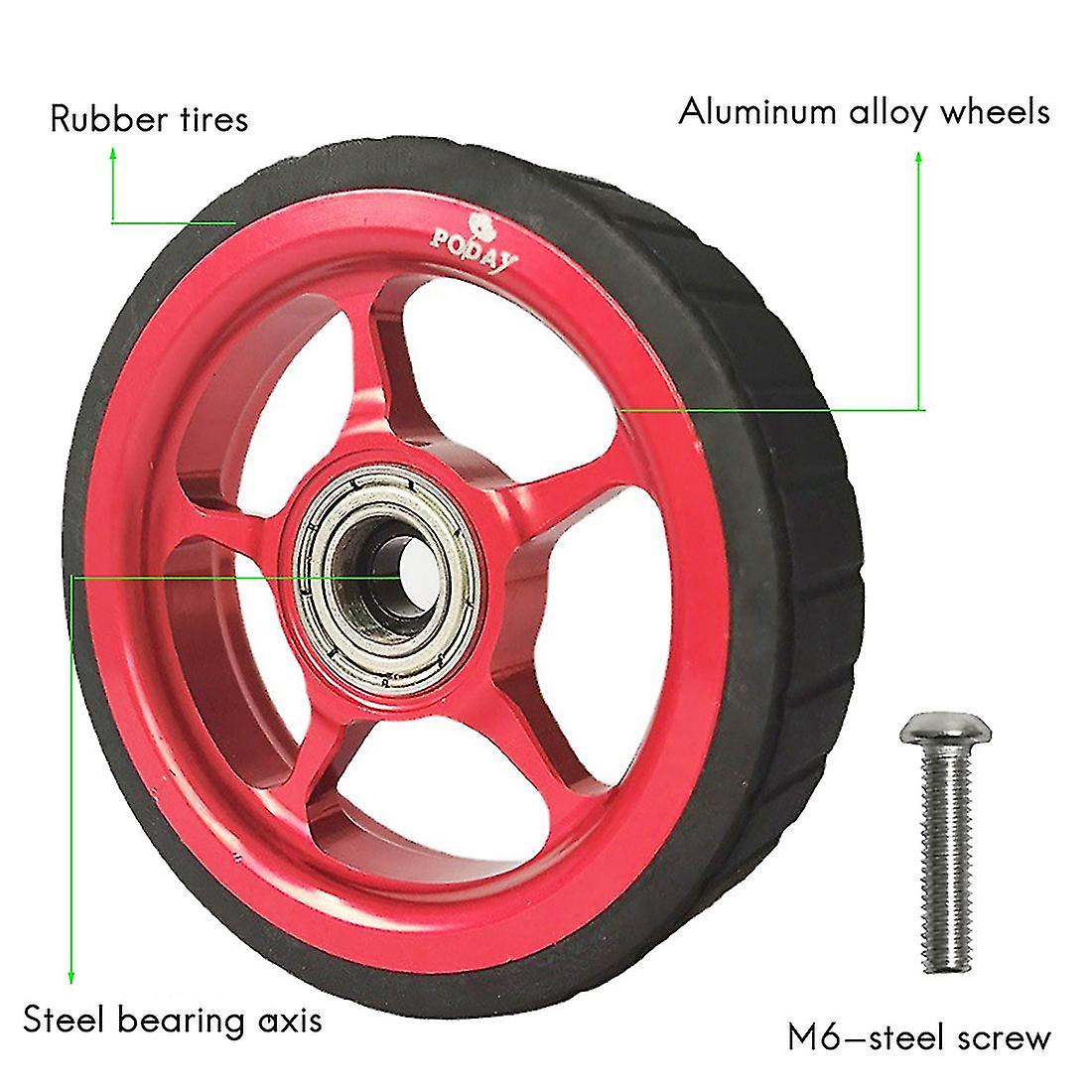 Poday Folding Bike Easywheel For Bicycle Rear Cargo Racks Easy Wheel Widening Thickening Non-slip E