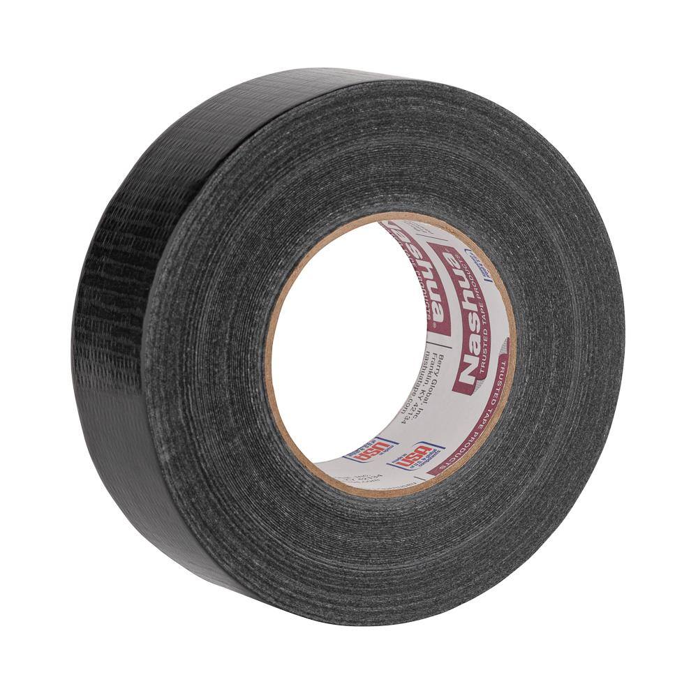 Nashua Tape 1.89 in. x 60 yd. 398 All-Weather HVAC Duct Tape in Black 1891329