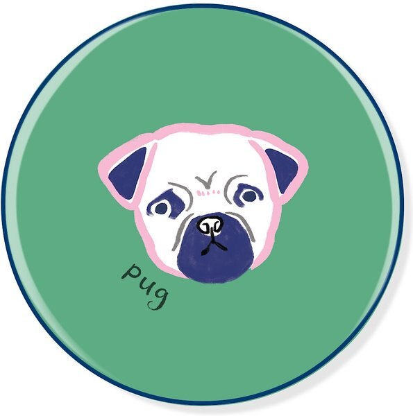 Pet Shop by Fringe Studio BFF Pug Ceramic Coaster