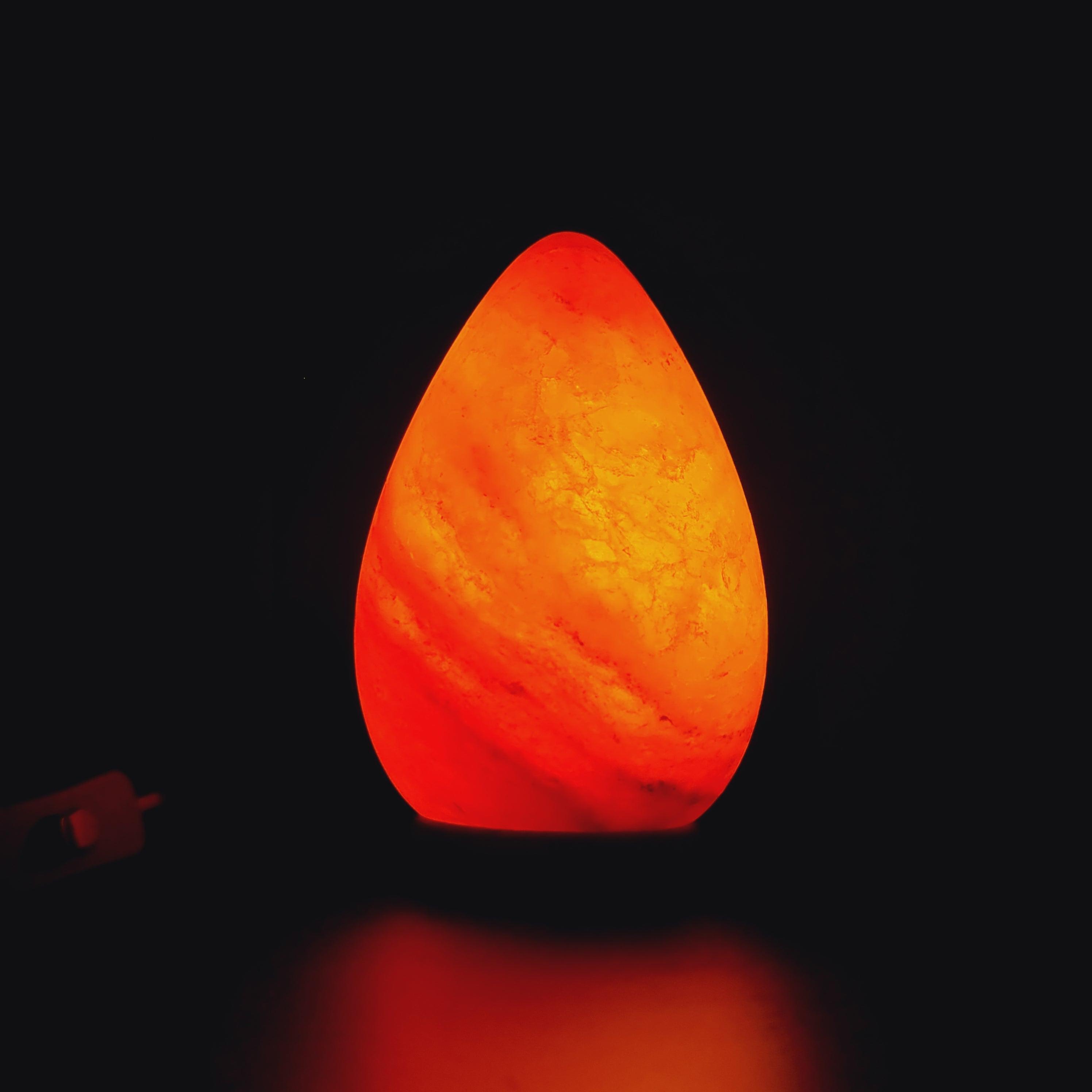 Himalayan salt lamp - oval/egg