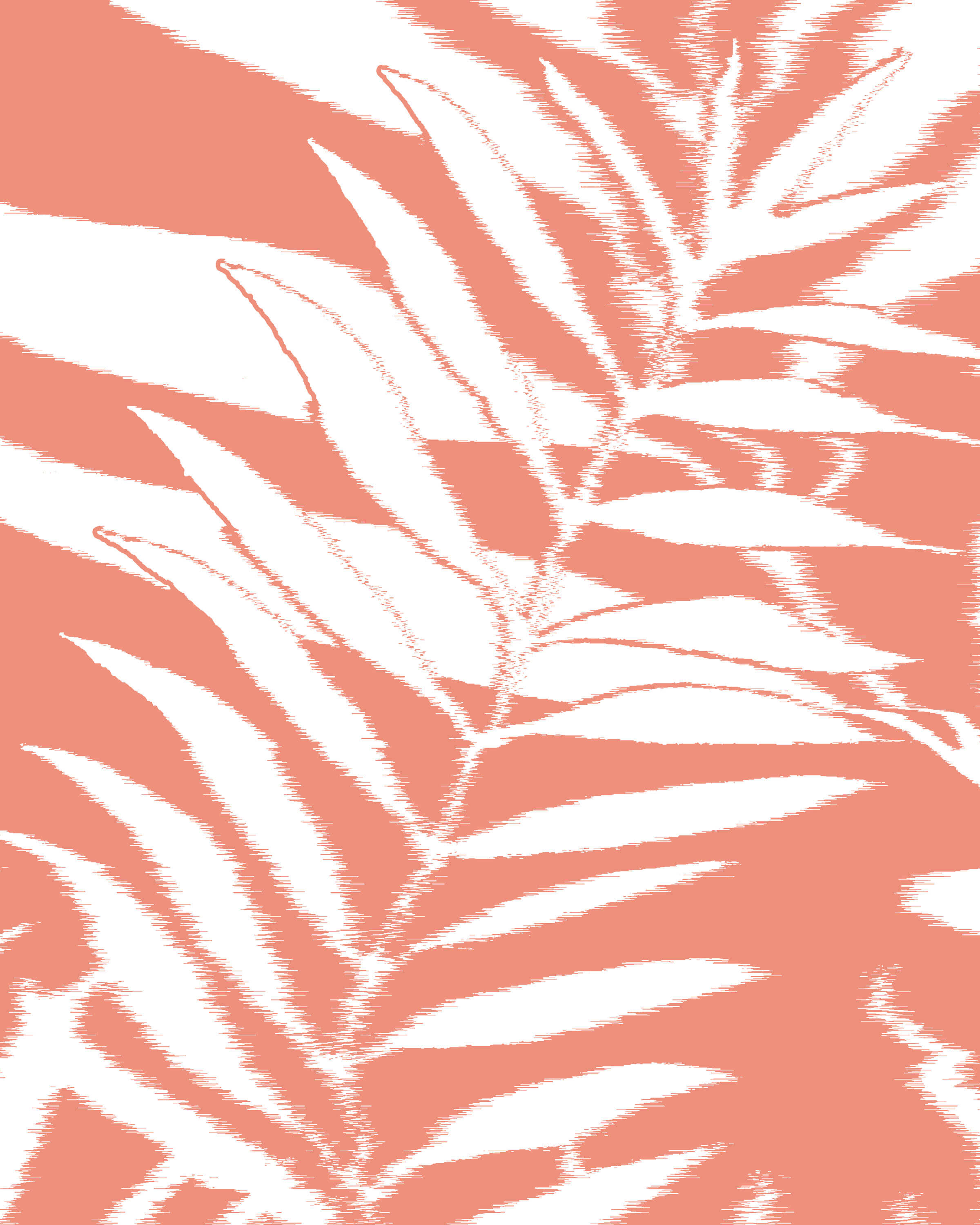 Sample Hazy Palm Wallpaper in Coral