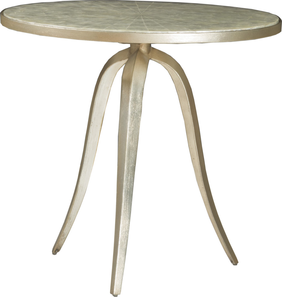 Capiz Round End Table   Contemporary   Side Tables And End Tables   by HedgeApple  Houzz