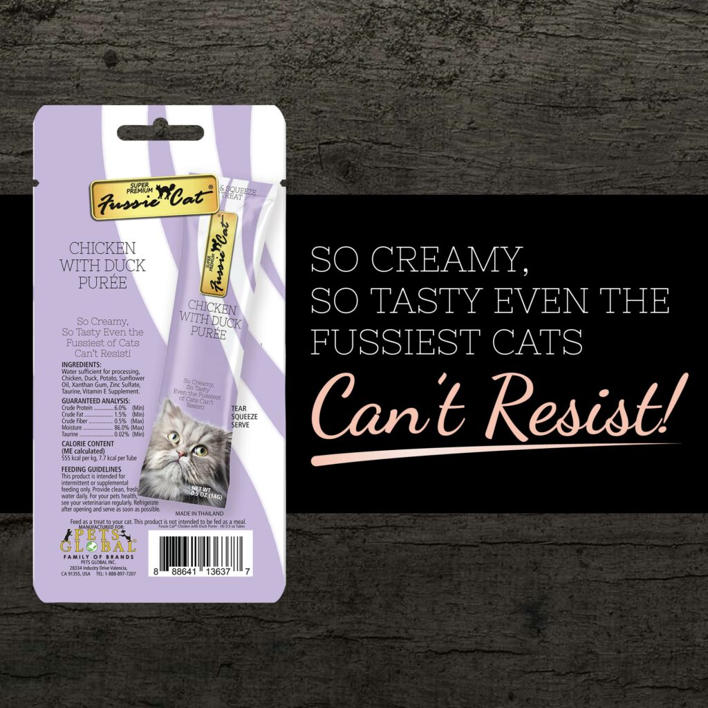 Fussie Cat Puree Chicken  Duck Cat Treat