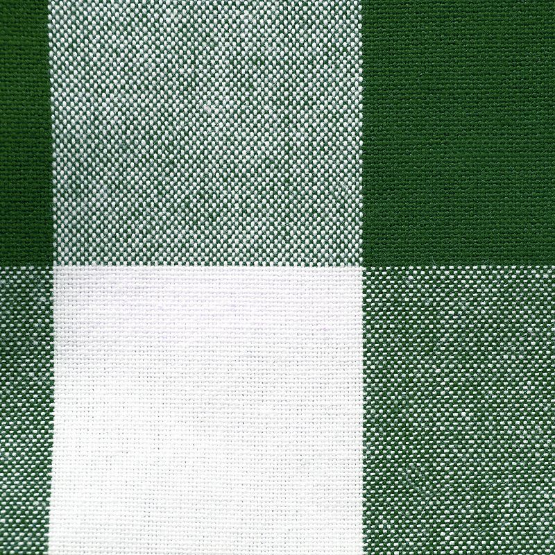 84 Green and White Checkered Rectangular Tablecloth