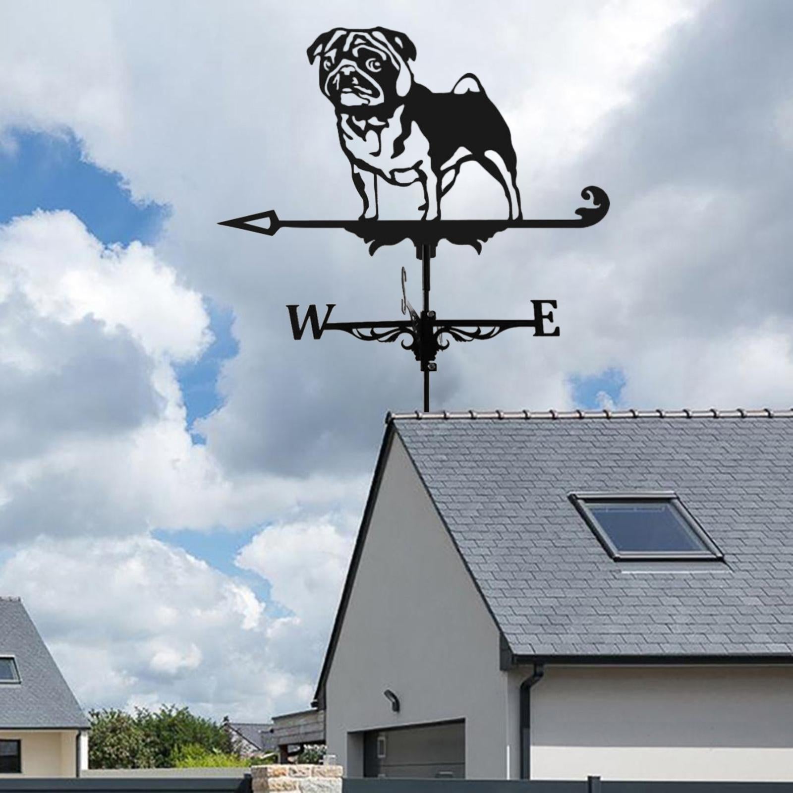 Stainless Steel ， Ornamental Garden Weather Vane， Professional Measuring Tools， for Puppy