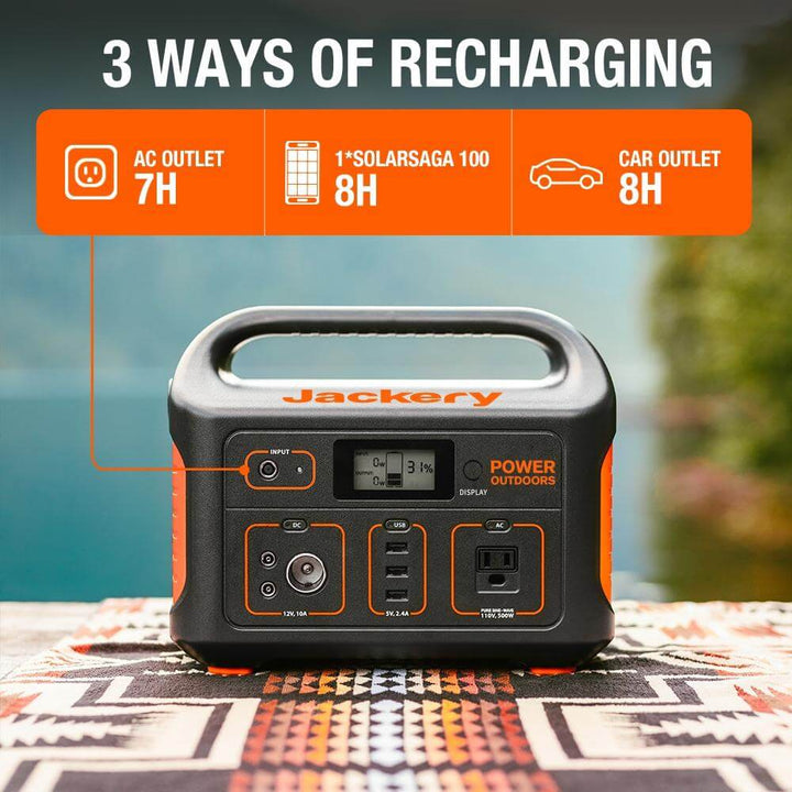 Jackery Explorer 550 Portable Power Station - For Outdoors, RV,  Camping, Hunting, Emergency Back Up