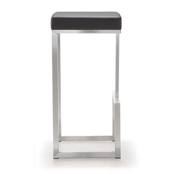 Ferrara Stainless Steel Barstool (Set of 2)