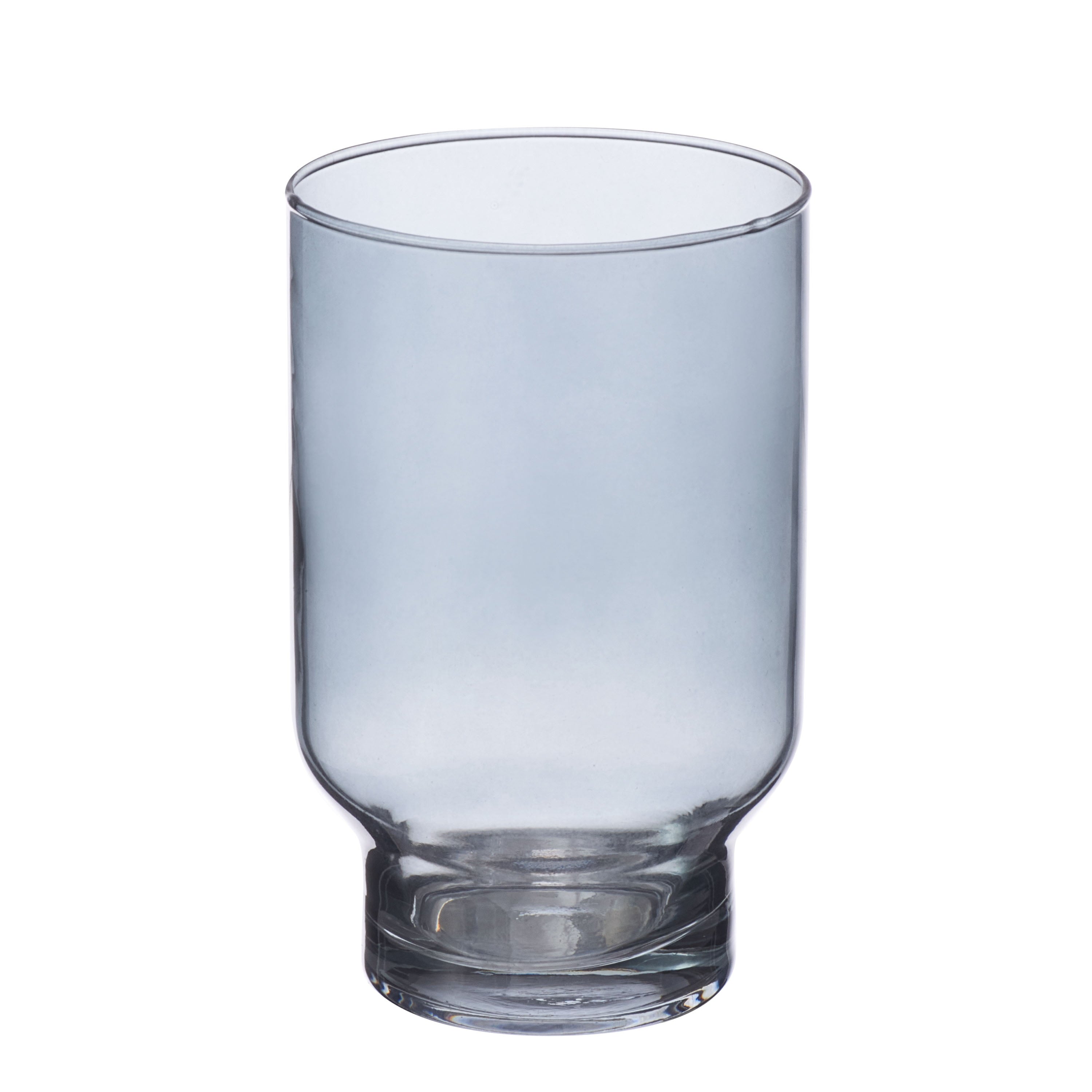 Better Homes and Gardens 17oz Pedestal Drinking Glass， Smoke