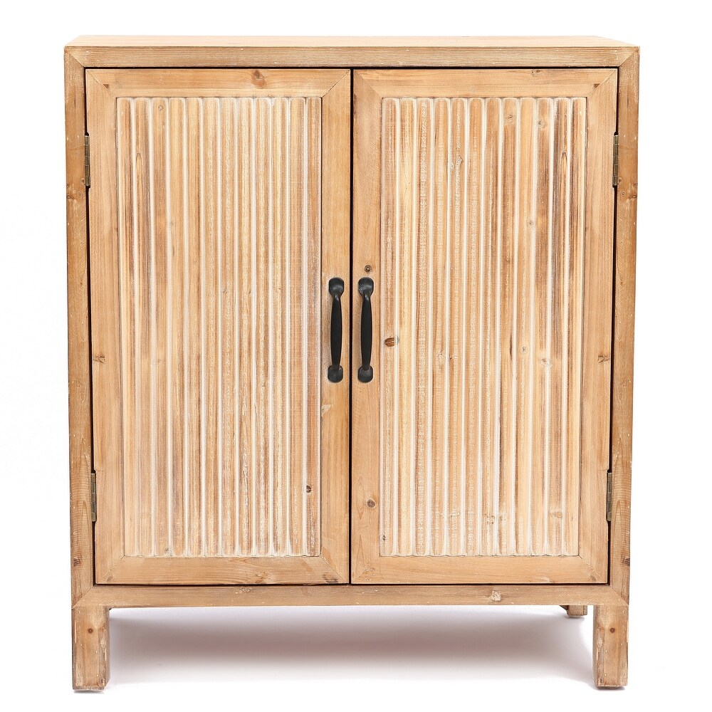 Natural Wood 2 Door Storage Cabinet   31.89\