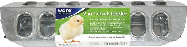 Ware 12-in Slide Top Chick and Chicken Feeder