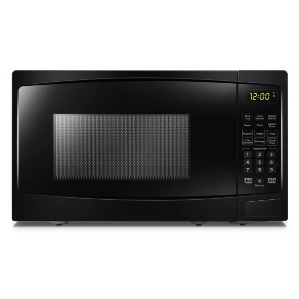 Danby 17-inch, 0.7 cu.ft. Countertop Microwave Oven with Auto Defrost DBMW0720BBB