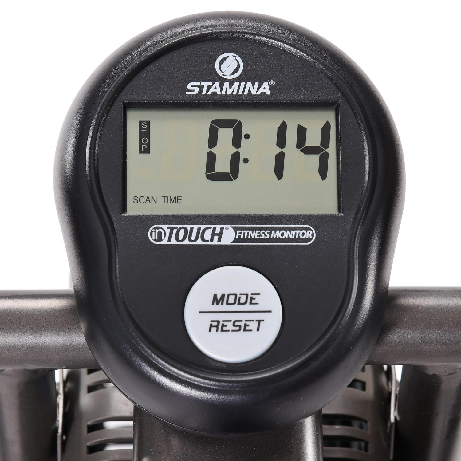 Stamina Air Resistance Upright Exercise Bike， 15 Stride Length， 250 lb. Weight Limit