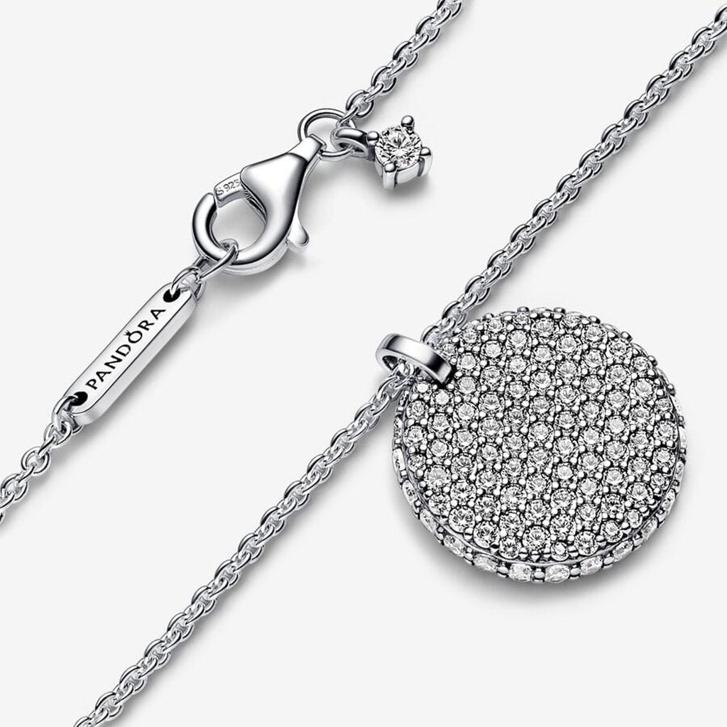 PANDORA  Pandora Timeless Pavé Round Pendant Necklace