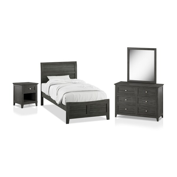 Furniture of America Wese Traditional Grey 4-piece Bedroom Set - - 31840397