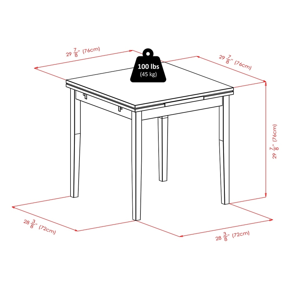 Pulman Extension Table  Walnut   48\