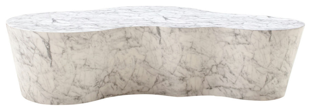 TOV Furniture Slab Marble Coffee Table   Traditional   Coffee Tables   by Beyond Design  ampMore  Houzz