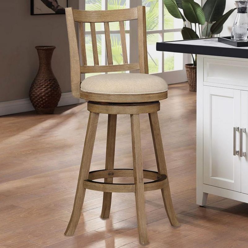 Boraam Sheldon Swivel Bar Stool 29 - Driftwood