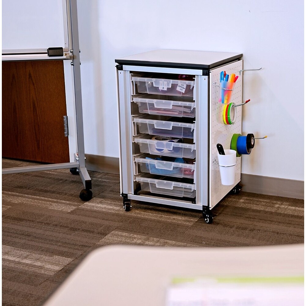 Modular Classroom Storage Cabinet   Single module with 6 small bins