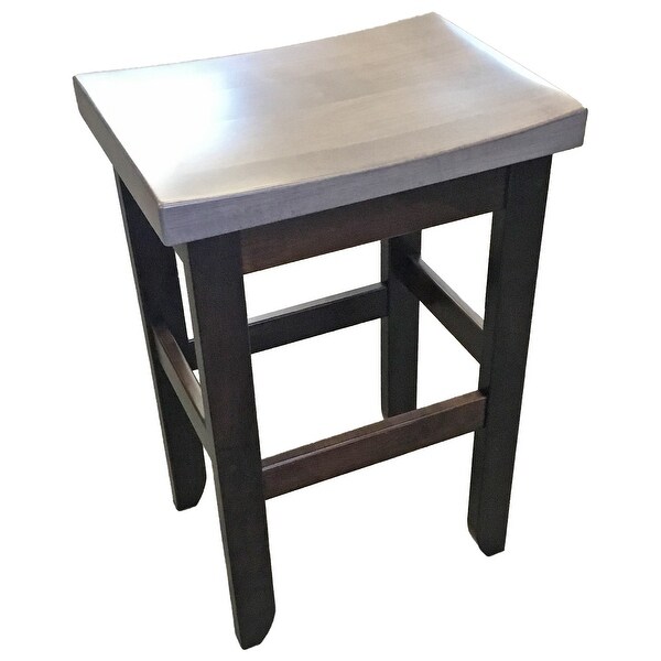 Brown Maple Bar Stool with S-Top