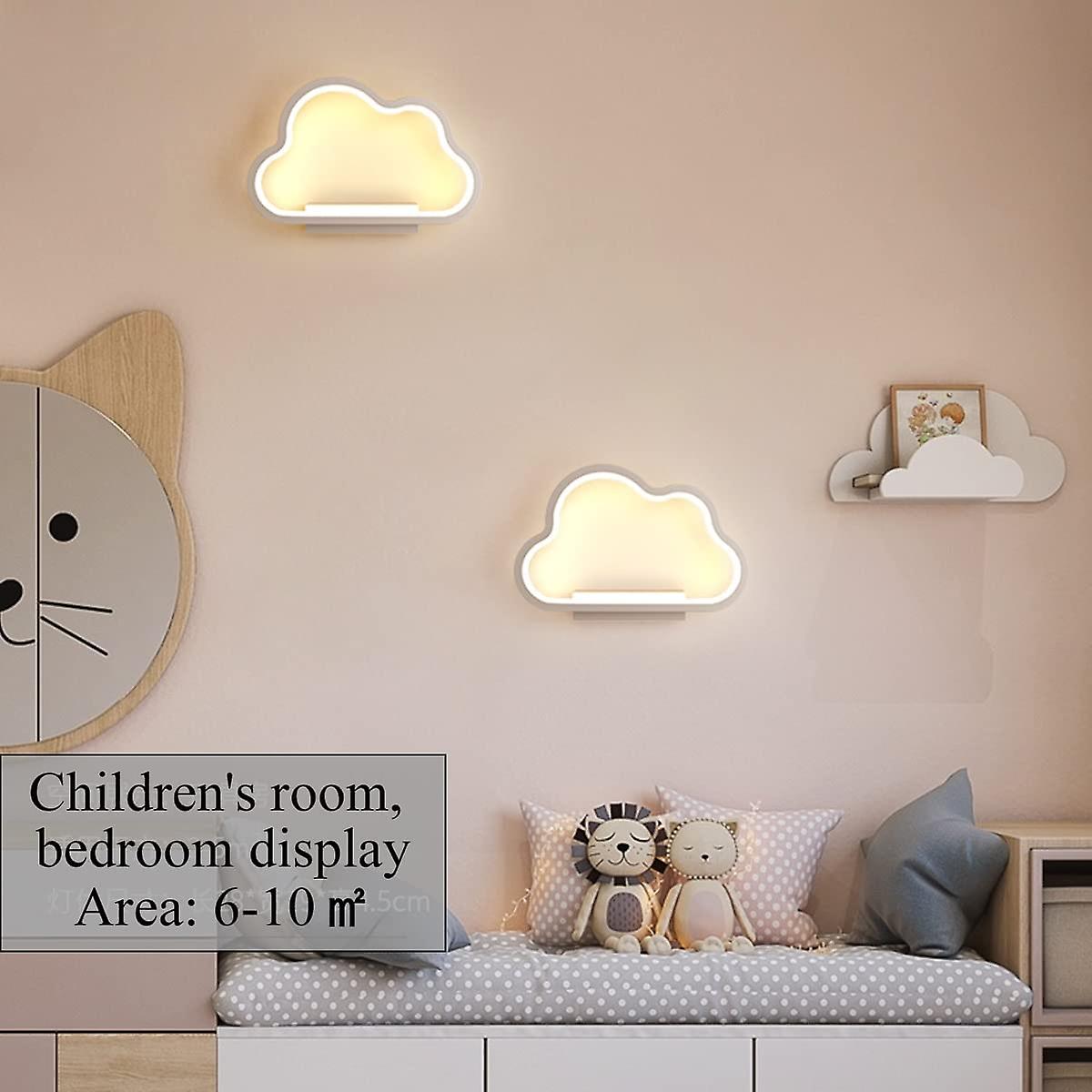 20w Led Indoor Wall Light，cloud Shape，dimmable Tricolor，ra85(white)