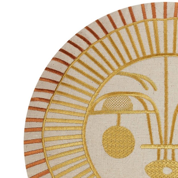 Justina Blakeney For Makers Collective Jungalow Ayo Sunshine Decorative Pillow Gold