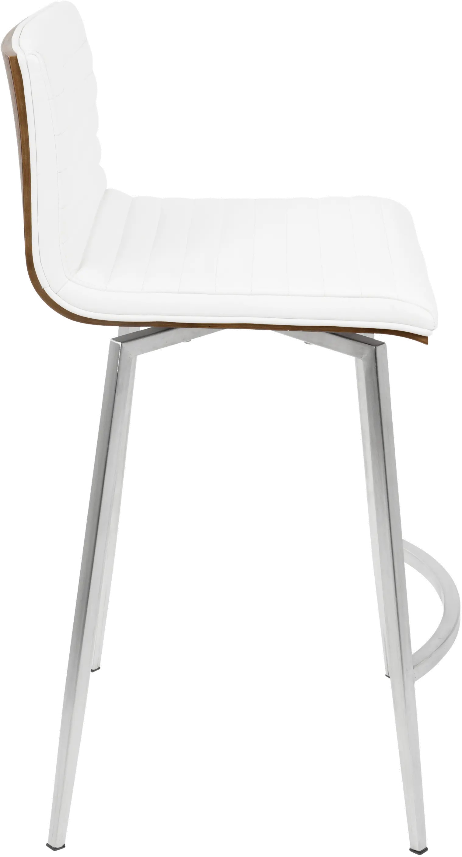 Contemporary White Swivel Counter Height Stool (Set of 2) - Mason