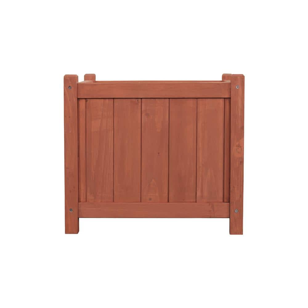 Leisure Season 18 in. Square Cedar Planter Box PB20011