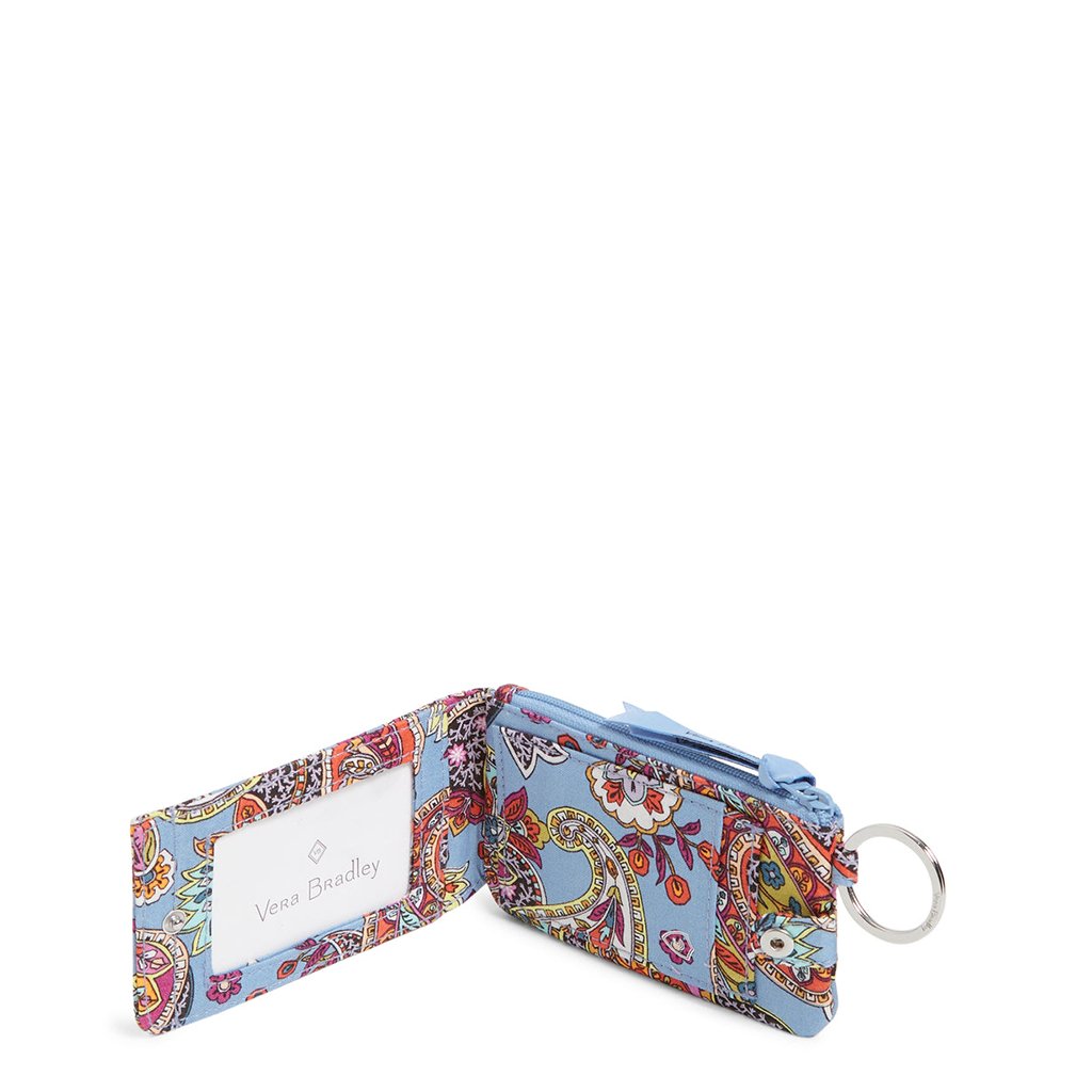 Vera Bradley  RFID Deluxe Zip ID Case in Provence Paisley