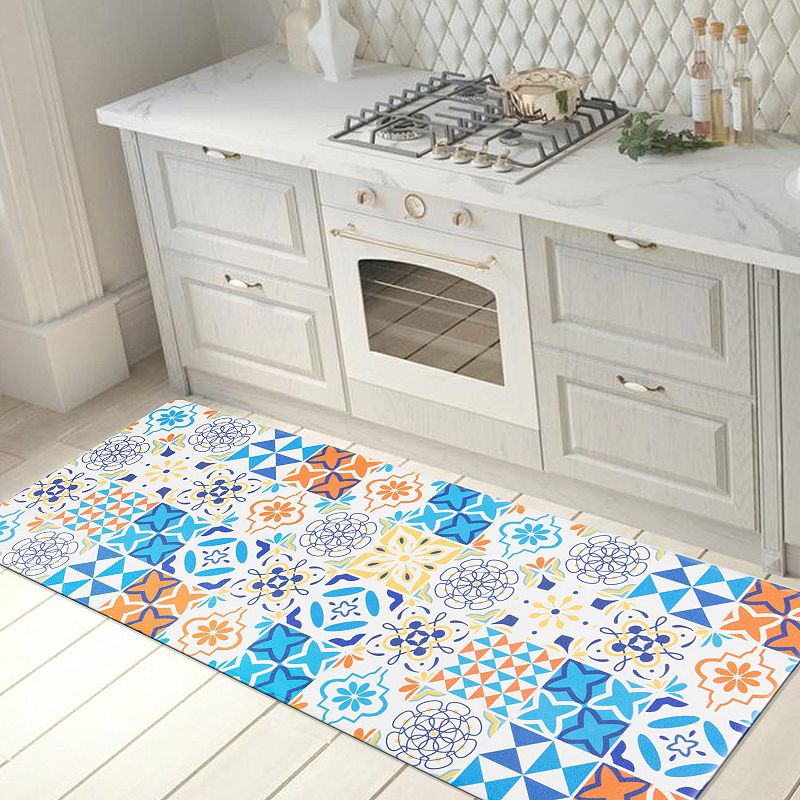 World Rug Gallery Geometric Tile Anti-Fatigue Mat