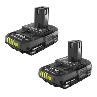 RYOBI ONE+ 18V Lithium-Ion 2.0 Ah Compact Battery (2-Pack) PBP006-PBP006