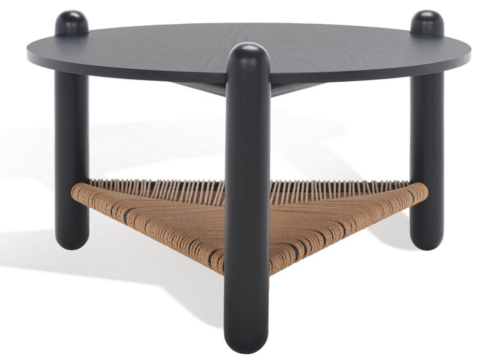 Safavieh Macianna Woven Shelf Coffee Table   Beach Style   Coffee Tables   by Safavieh  Houzz