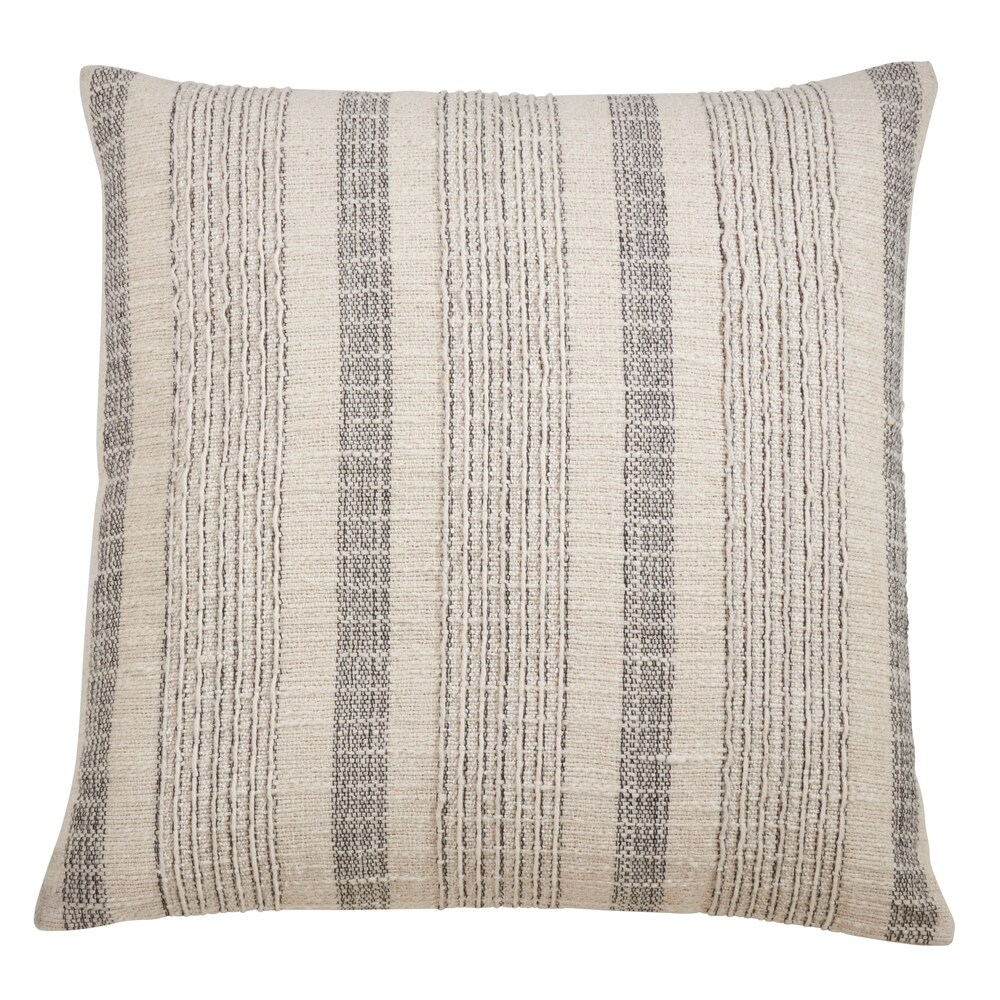 Striped Woven Throw Pillow