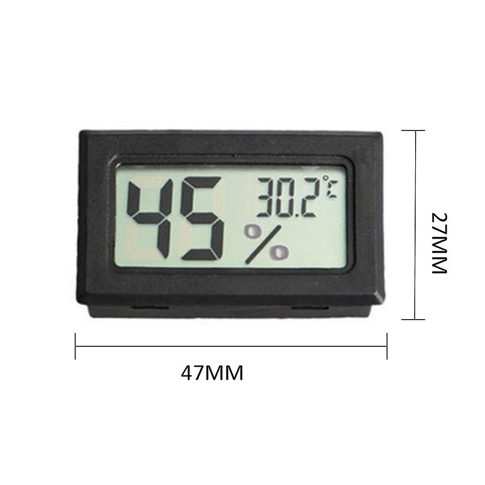 5pcs Mini Digital Lcd Temperature And Humidity Meter Pet Reptile Wireless Thermometer Hygrometer No.327294