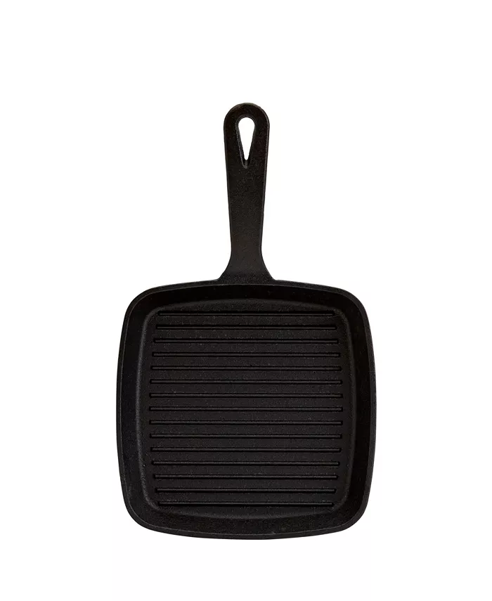 Smith and Clark Cast Iron 6.75 Square Grill Pan